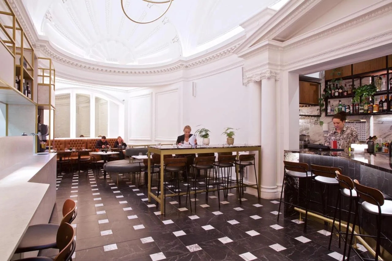 Restaurant seating area at The Z Hotel Holborn in London