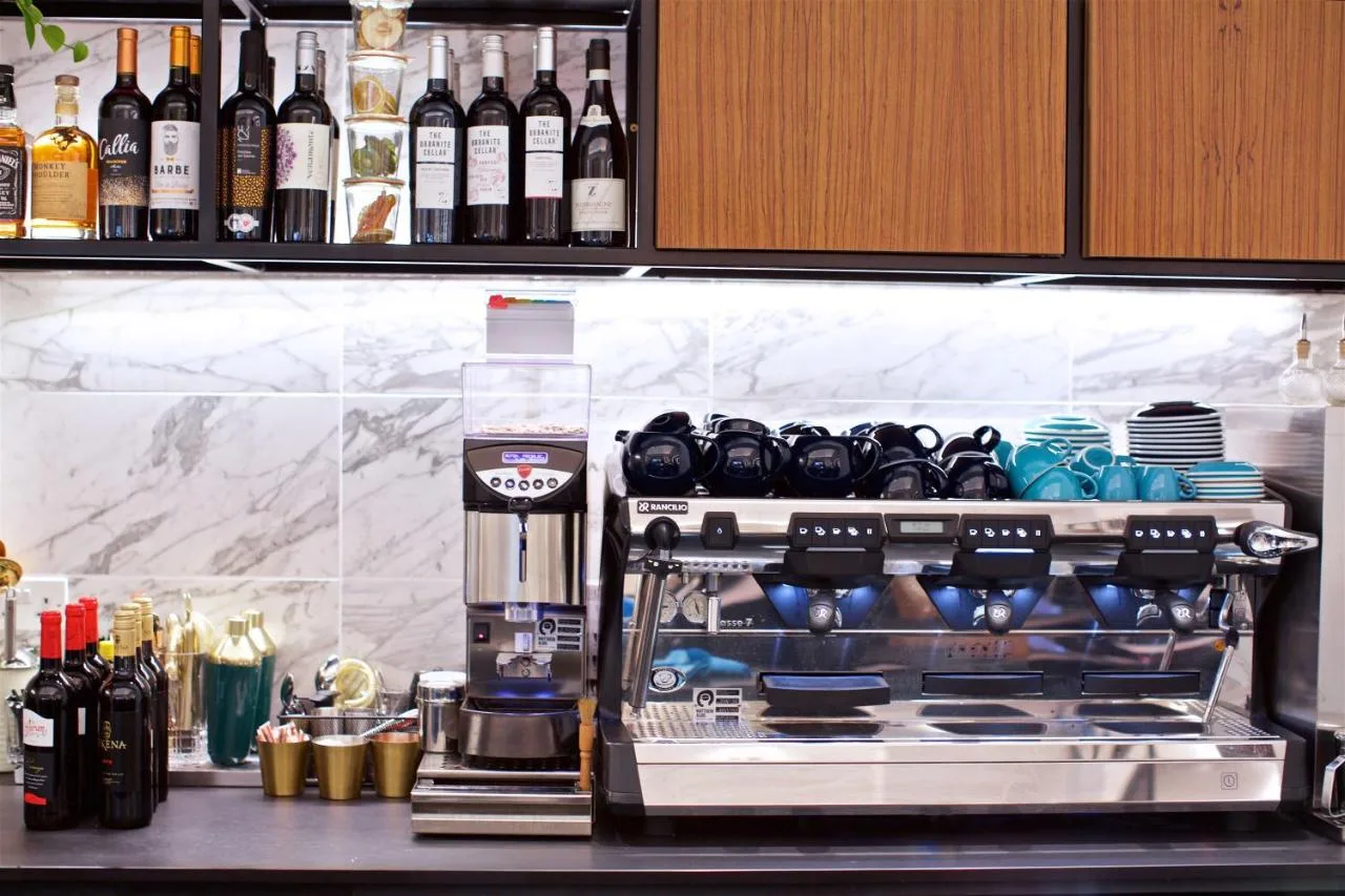 Fridge stocked with wine bottles at The Z Hotel Holborn